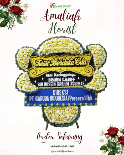 Papan Bunga Duka di Piyaman